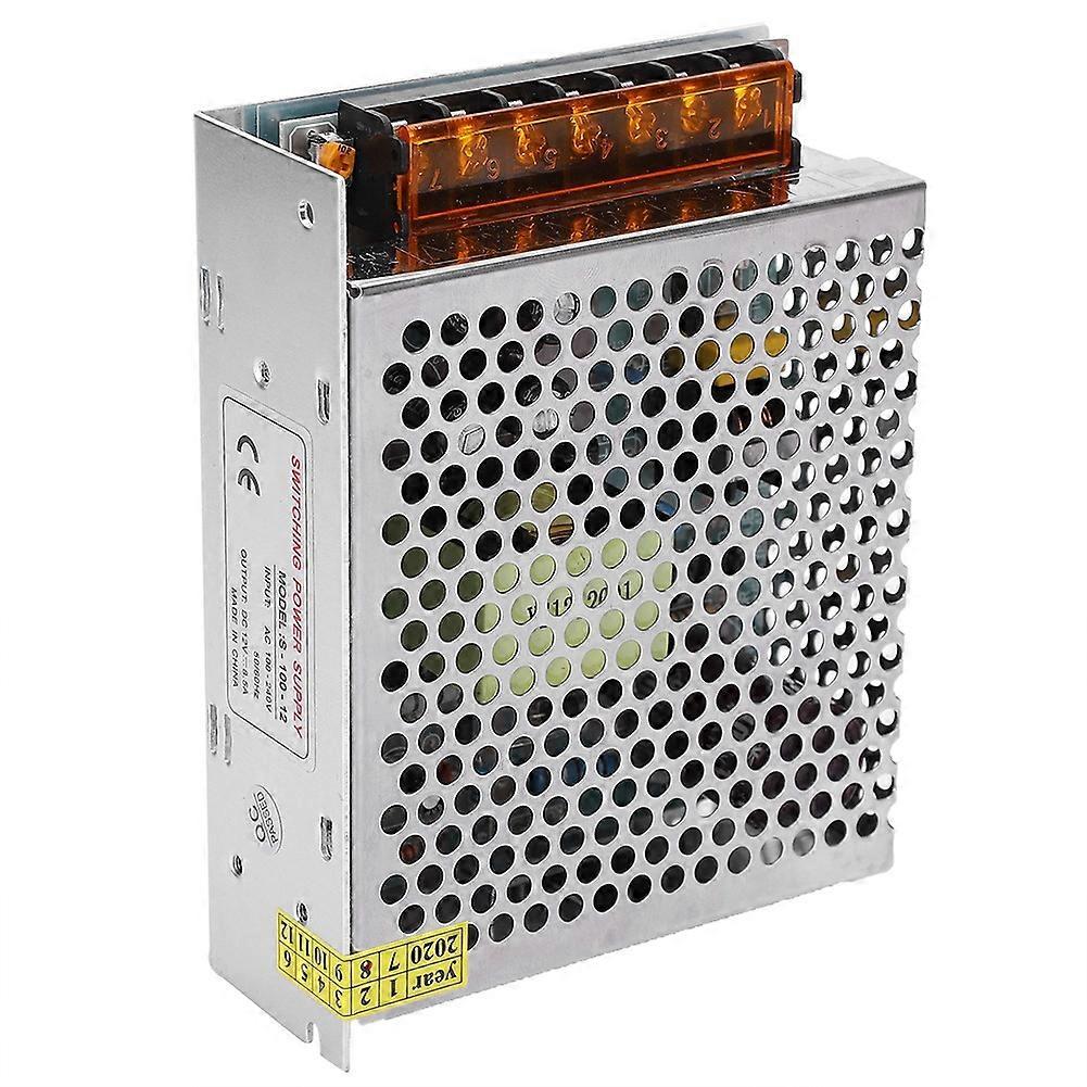 Schaltnetzteil-treiberadapter Dc12v Aluminiumlegierung Led-bildschirm-lichtleiste 3d-drucker (s-100-12（12v)