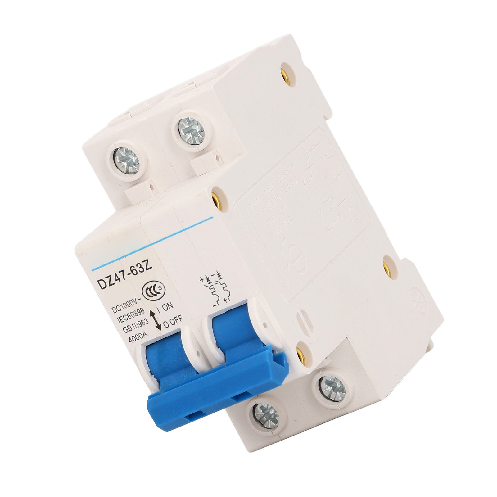 Leitungsschutzschalter Dc 1000v Schutzschalter 4000a Schaltvermögen Din-schienenmontage 63a