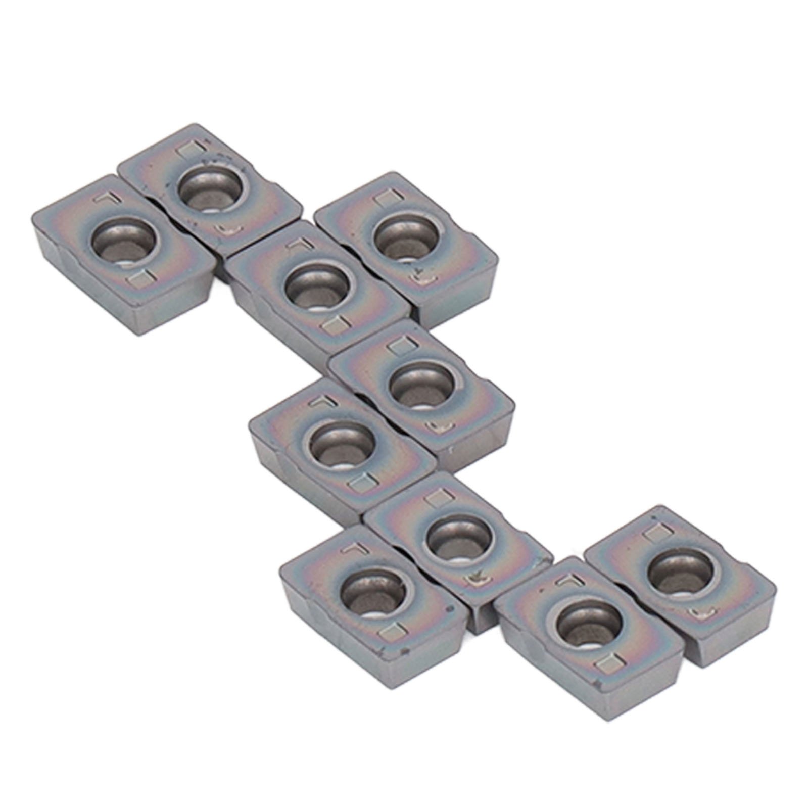 10-teiliges Set Wendeschneidplatten Aus Hartmetall Für Drehmaschinen, Fräsen Und Cnc-werkzeuge Mphw060308zel