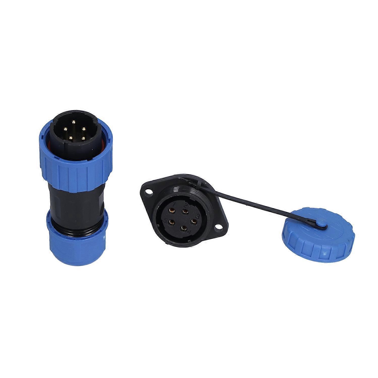 Ip68 Wasserdichter Stecker, Buchse, Flansch-stoßklemme, Luftfahrt-stromanschluss 250 V 612 Mm Lp20 (5-polig)