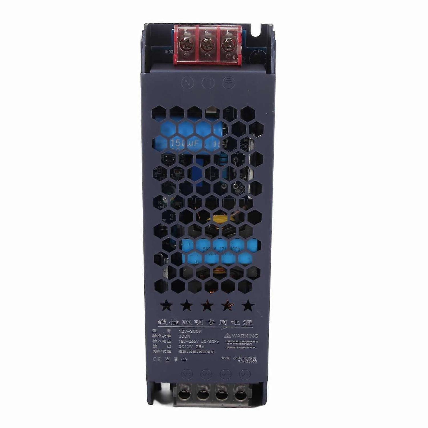 Led-schaltnetzteil-treiber, Magnetischer Lichttransformator, Schwarz, Lange Leiste, 300 W, Ac 175–250 V