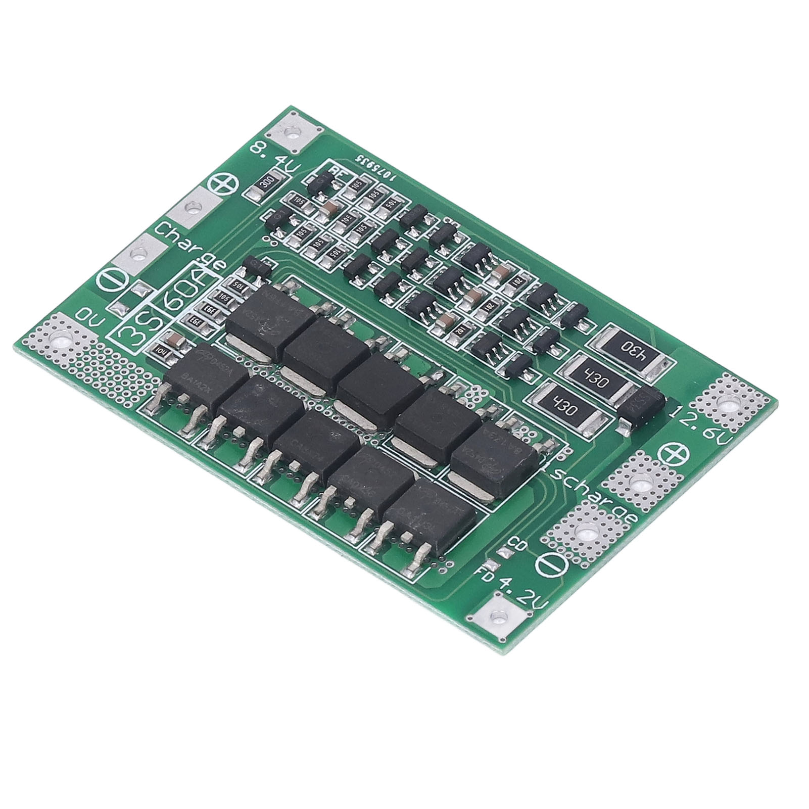 Batterieschutzplatine, Balancer-lade-/entlademodul 3s 60a 12,6v Bms Für Lithiumbatterien