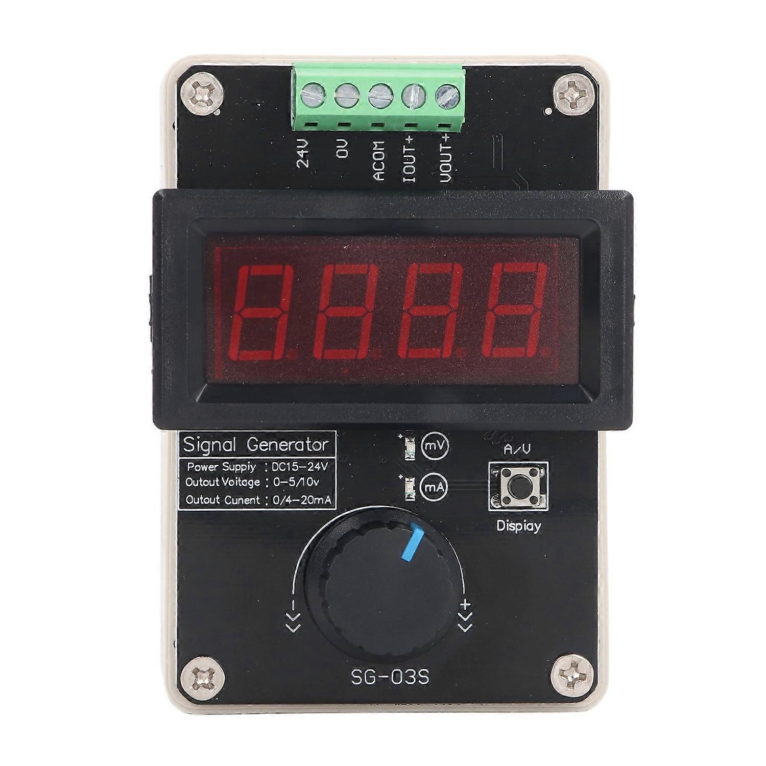 Signalgenerator Mit Einstellbarer Leiterplatte Und Digitaler Anzeige Für Strom Und Spannung (15 Bis 24 V Dc).