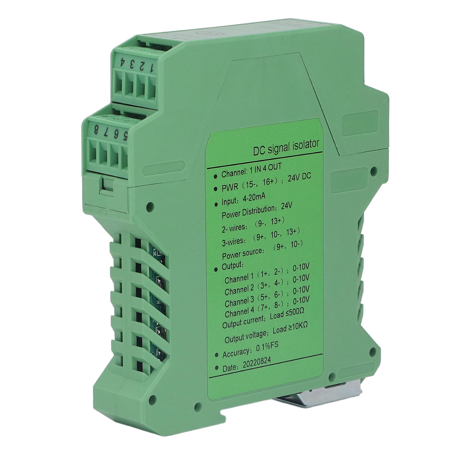 Gleichstromsignalisolator 1 Eingang 4 Ausgang Sps-transmitter-aufbereiter Für Leiterplatte 0-10v