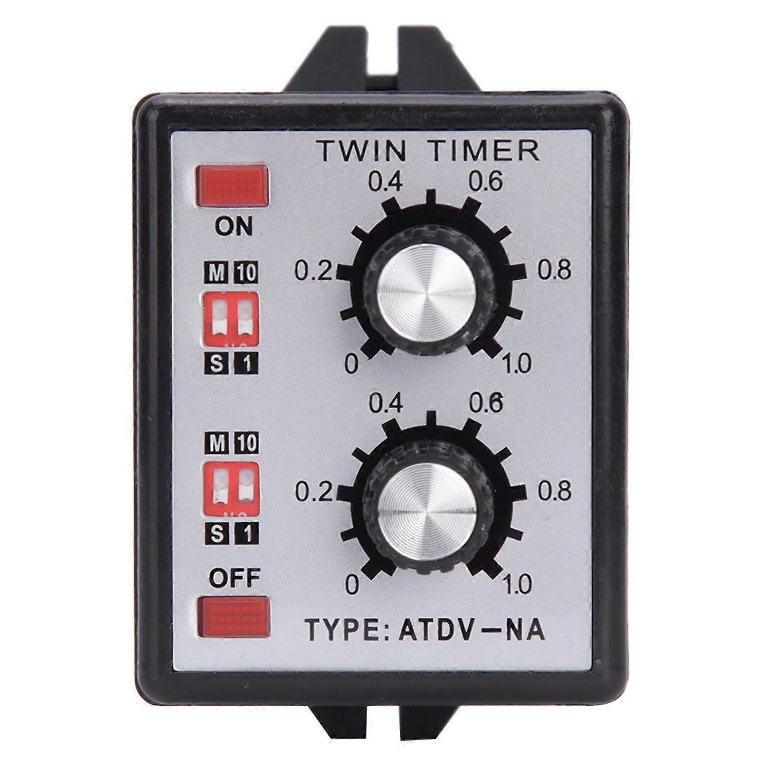 Drehknopf-zeitschaltrelais Ein/aus Doppeltimer-relais Mehrsektion Atdvna Ac110v 220v