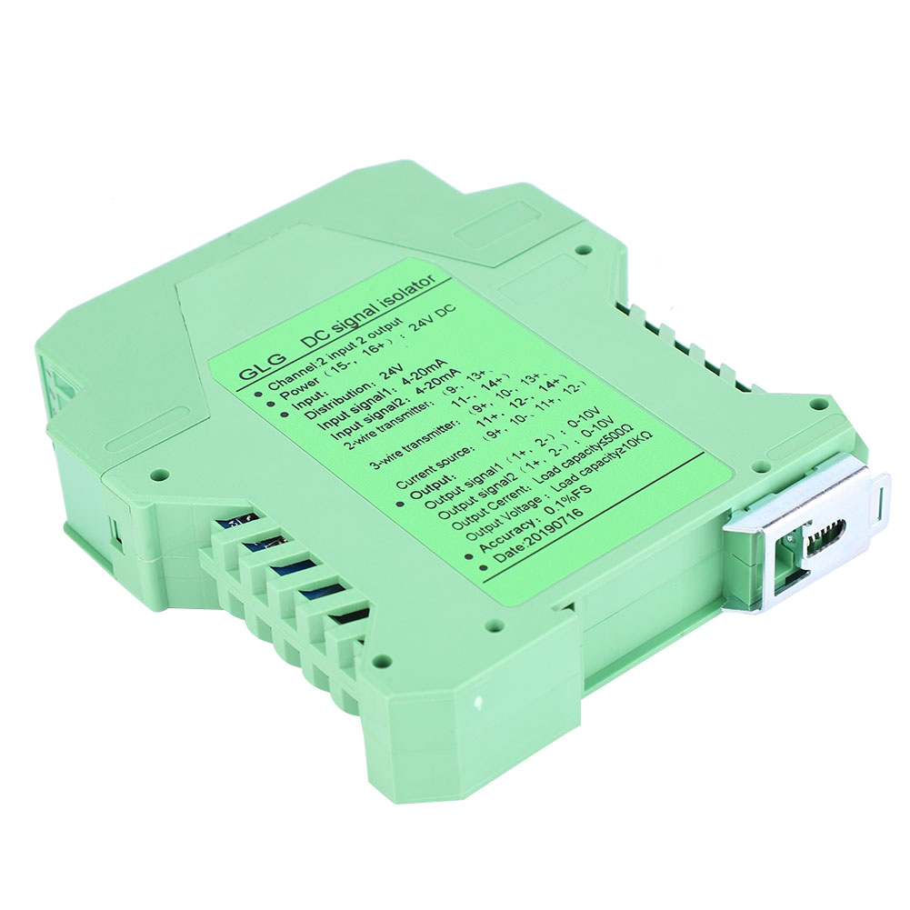Dc-signalisolator 420ma Modul-signalisolator Transmitter Conditioner 2 Eingänge 2 Ausgänge 010v