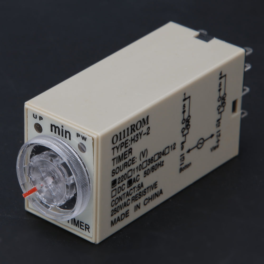 Zeitrelais H3y-2, 8-polig, Hohe Genauigkeit, Für Haushaltsgeräte, 0–10 Minuten, 220 V Ac