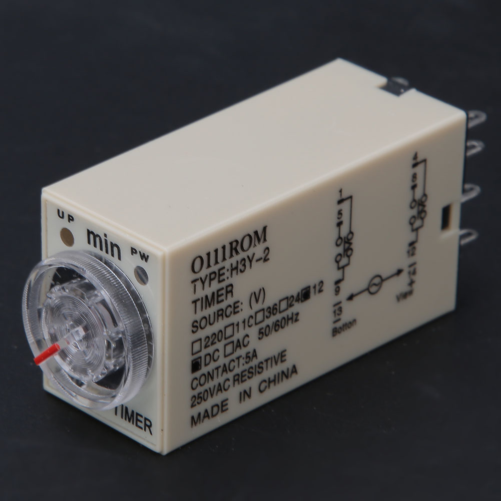 Zeitrelais H3y-2, 8 Pins, Hohe Genauigkeit, Haushaltsgeräte, 0-10 Minuten, 12 V Dc