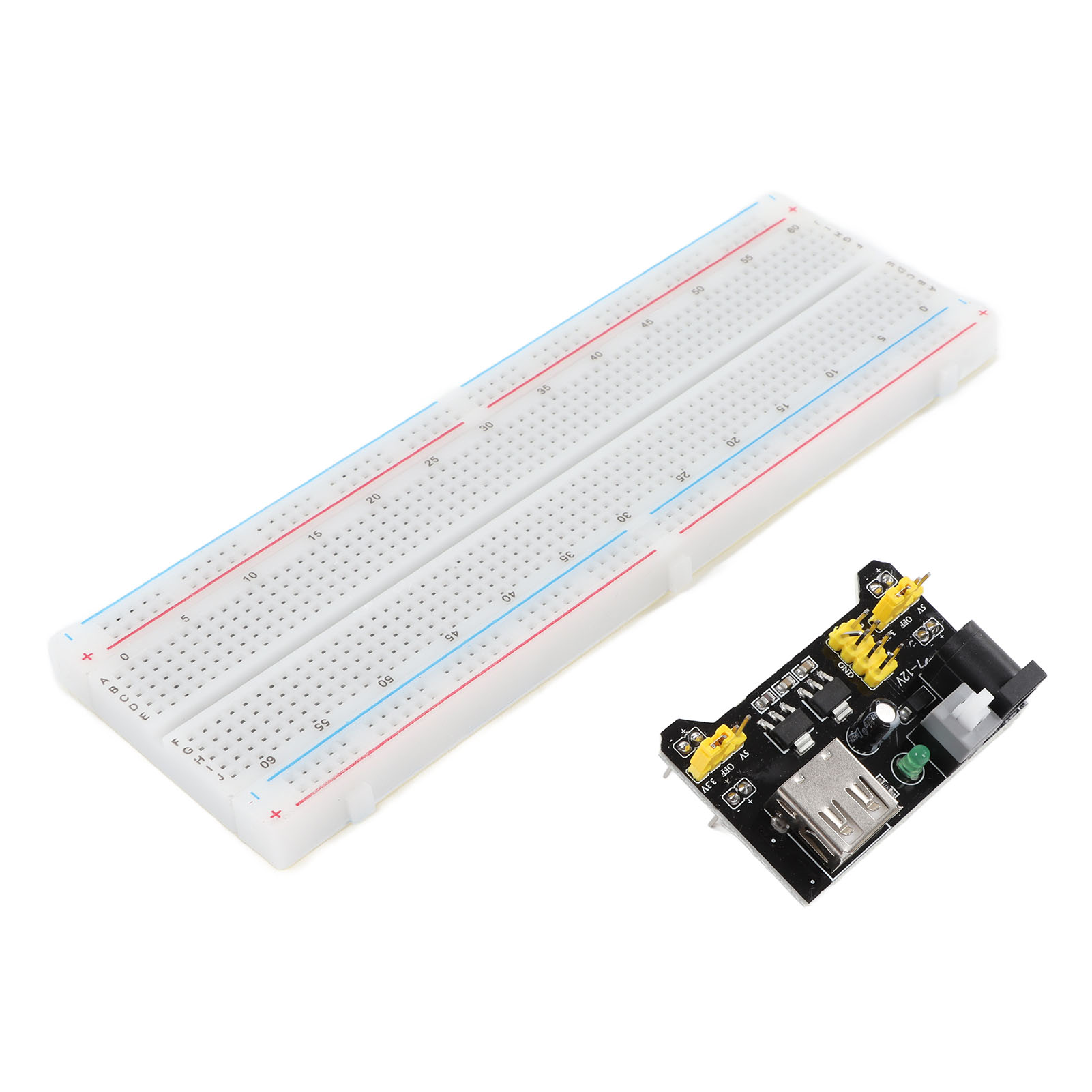830 Steckplatz-breadboard-3,3v/5v-netzteilmodul Mit Jumperkabel-set Für Diy-schaltungsprojekte
