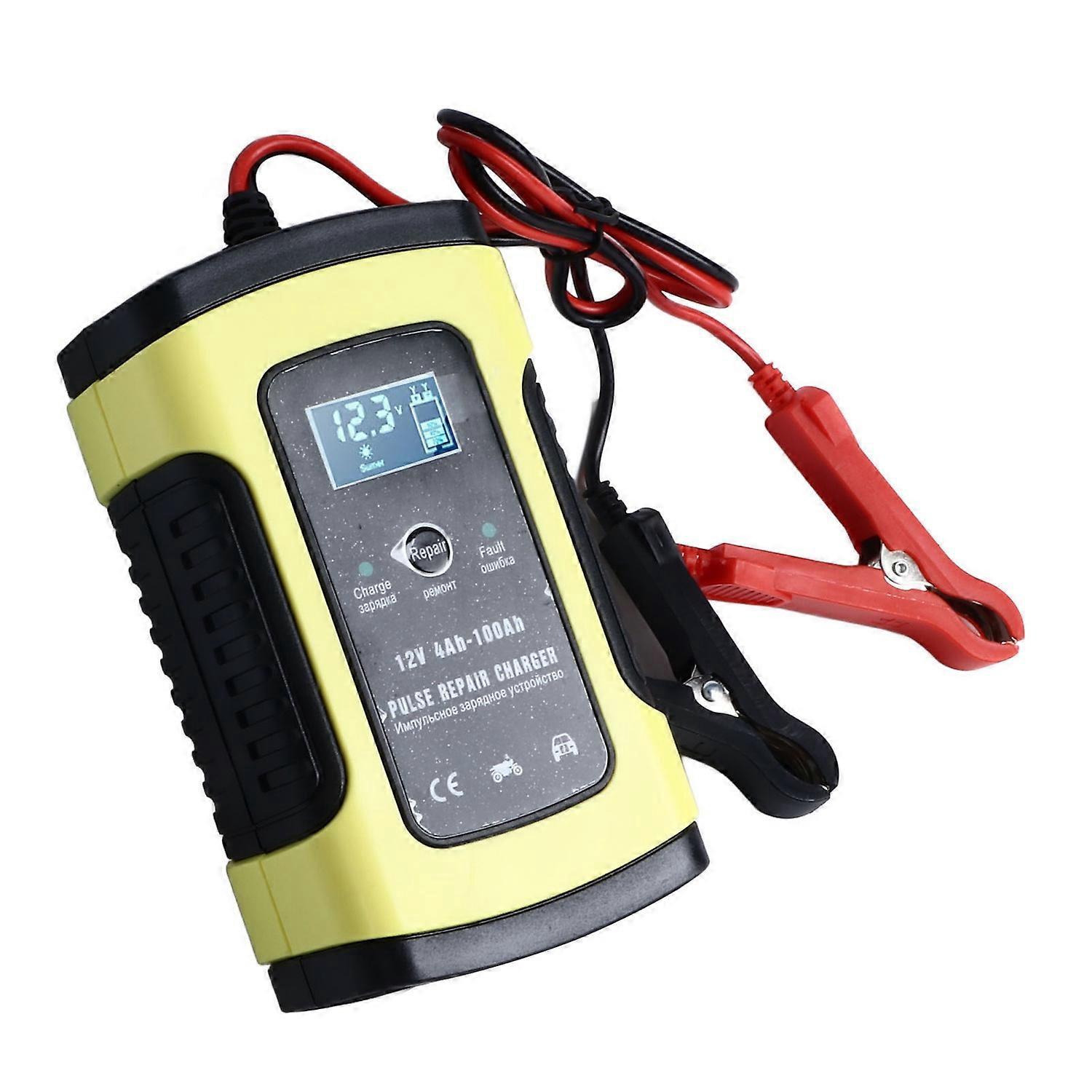 12v Impuls-reparaturladegerät Mit Lcd-display, Tragbar, Schnellladefunktion Und Mehrfacher Sicherheitsschutz Für Auto, Lkw Und Motorrad