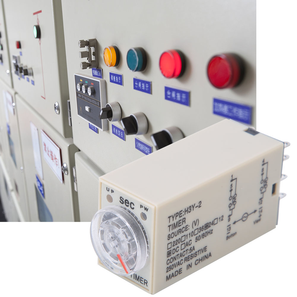 Zeitrelais H3y-2, 8 Pins, Hohe Genauigkeit, Haushaltsgeräte, Stromversorgung, 0–60 Sekunden, 24 V Dc