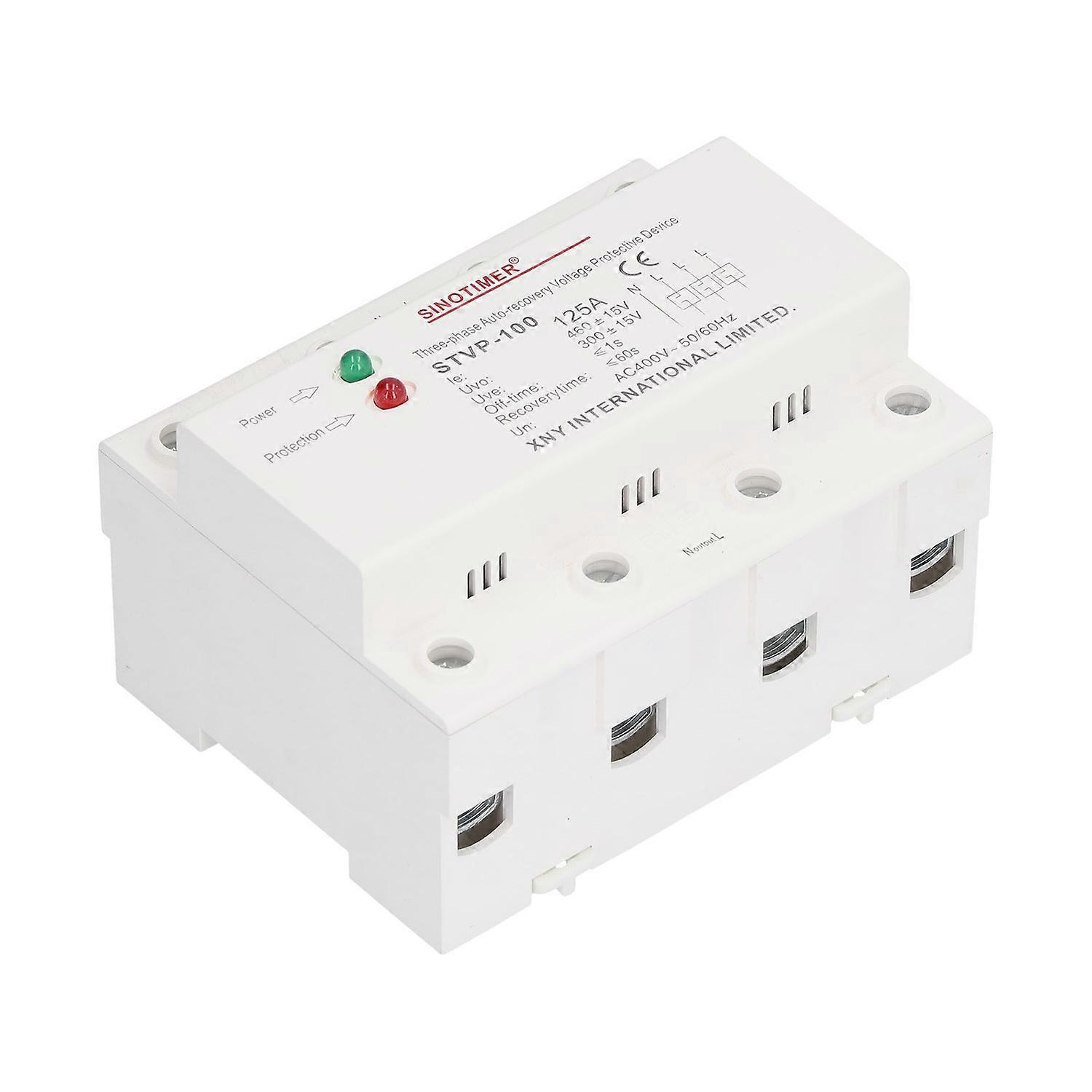 Spannungsschutzgerät, 3-phasig, 4-adrig, Automatische Wiederherstellung, Netzteilschutz, Ac 400 V, 125 A