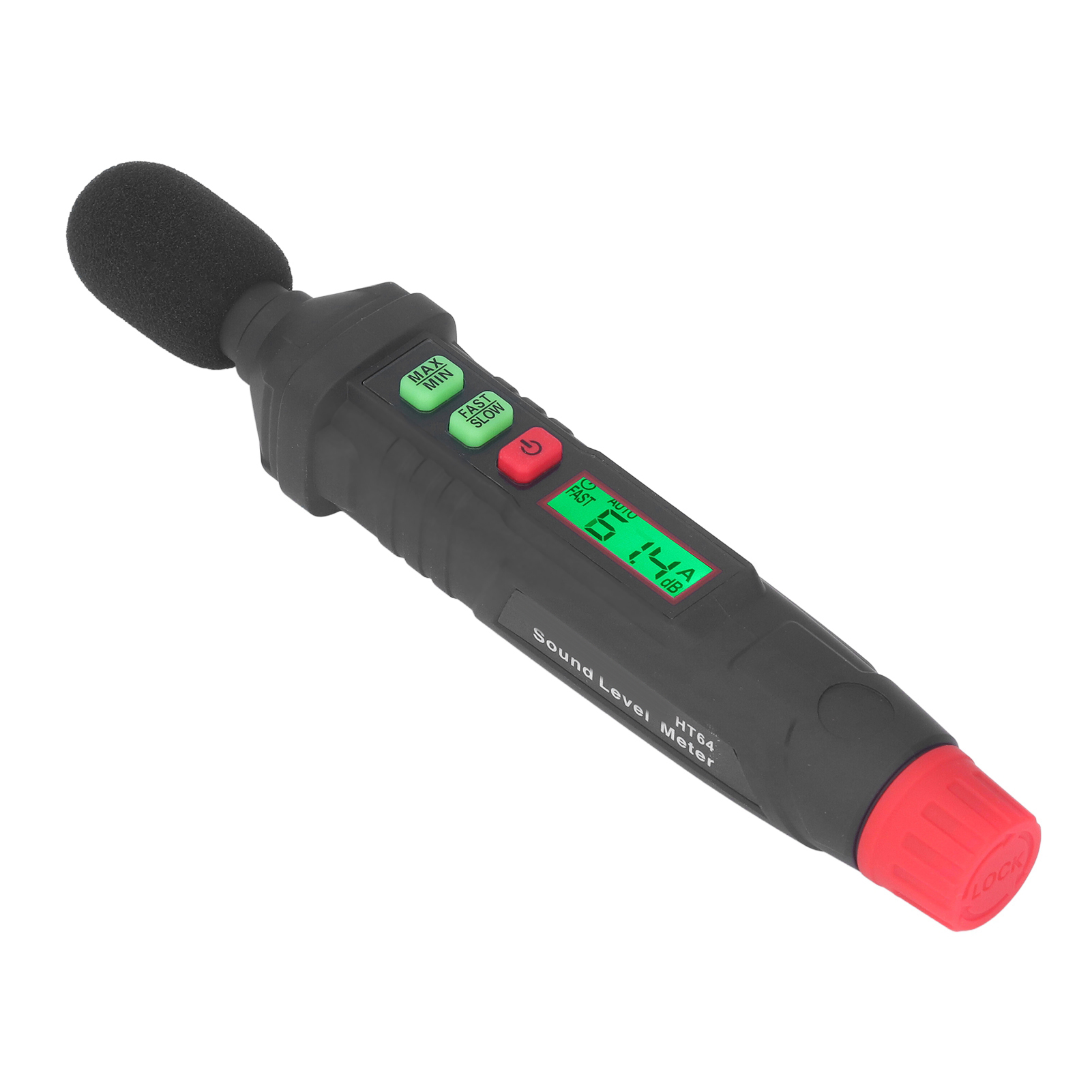 Schallpegelmesser Mit Dezibel-geräuscherkennung, Mini, Tragbar, 30 Db Bis 130 Db, Mit Hintergrundbeleuchtetem Display, Ht64