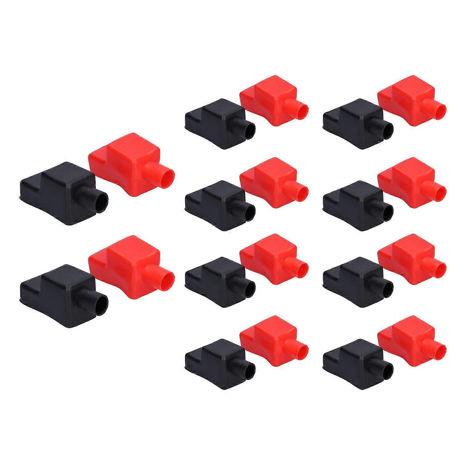 10er-set Batteriepolabdeckungen, Gummischutzhüllen, Flexible Batteriepolkappen