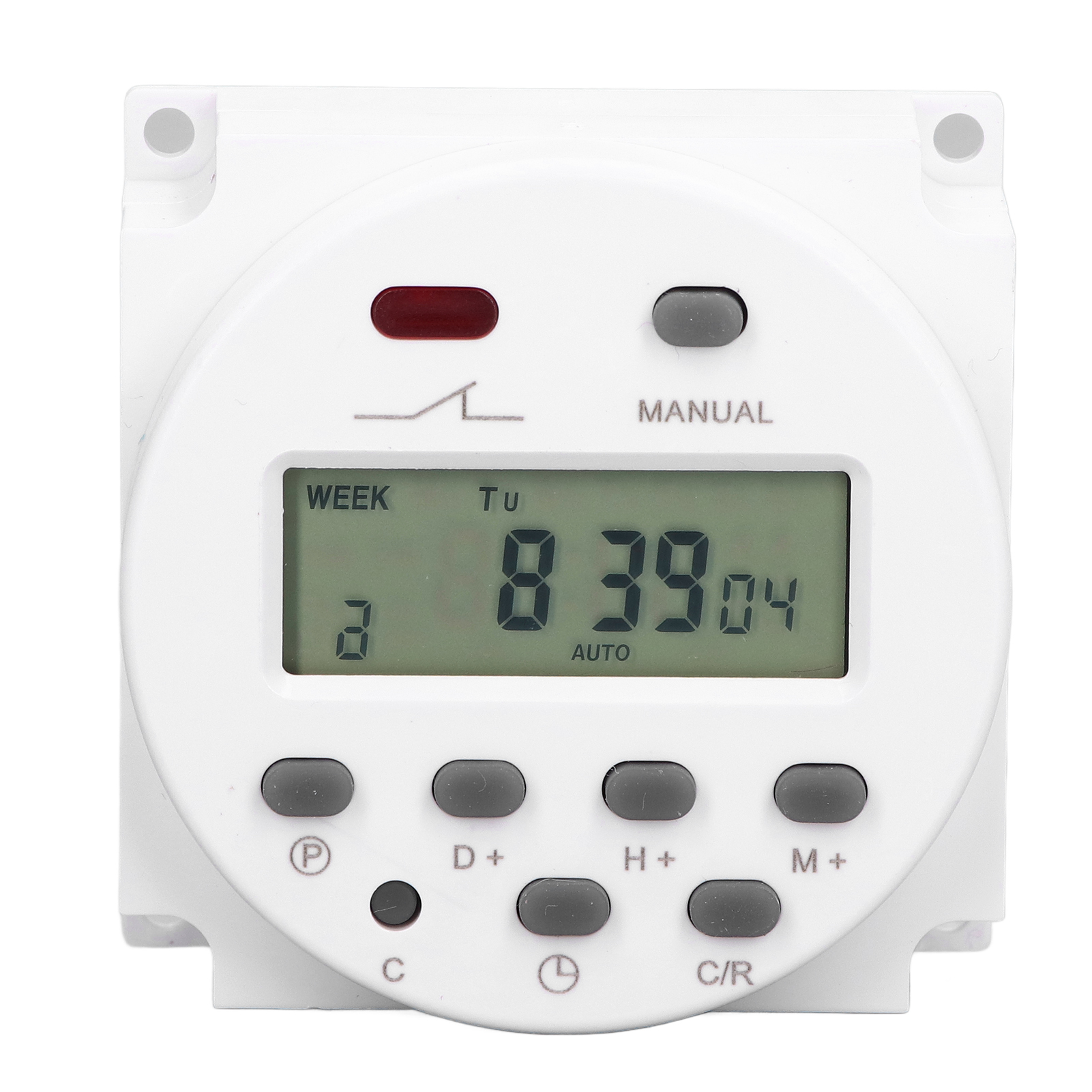 Elektronischer Timer, Programmierbar, Lcd-digitalanzeige, Relais-schalter, 16 Ein-/16 Aus-anzeigen, Cn101aac, 220–240 V