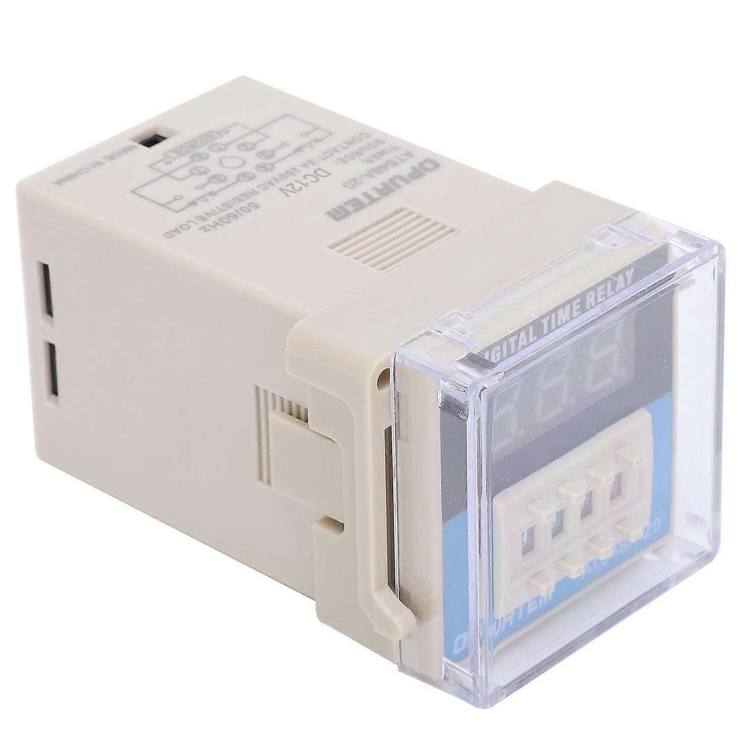 Ats48a‐20 Led-digitalanzeige-zeitrelais, Flexibel Einstellbares Zeitrelaismodul, 12 V Dc