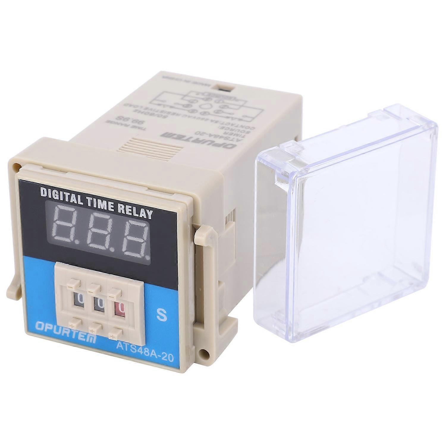Ats48a‐20 Led-digitalanzeige, Einstellbare Zykluszeit, Relaisverzögerungssteuerung, Komponenten Ac 220 V