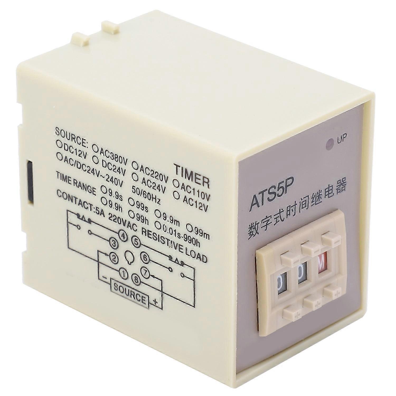 Ats5p Led-digitalanzeige-zeitrelais Mit Flexibler Einstellung, Zyklusverzögerung, Zeitrelaismodul Dc24v