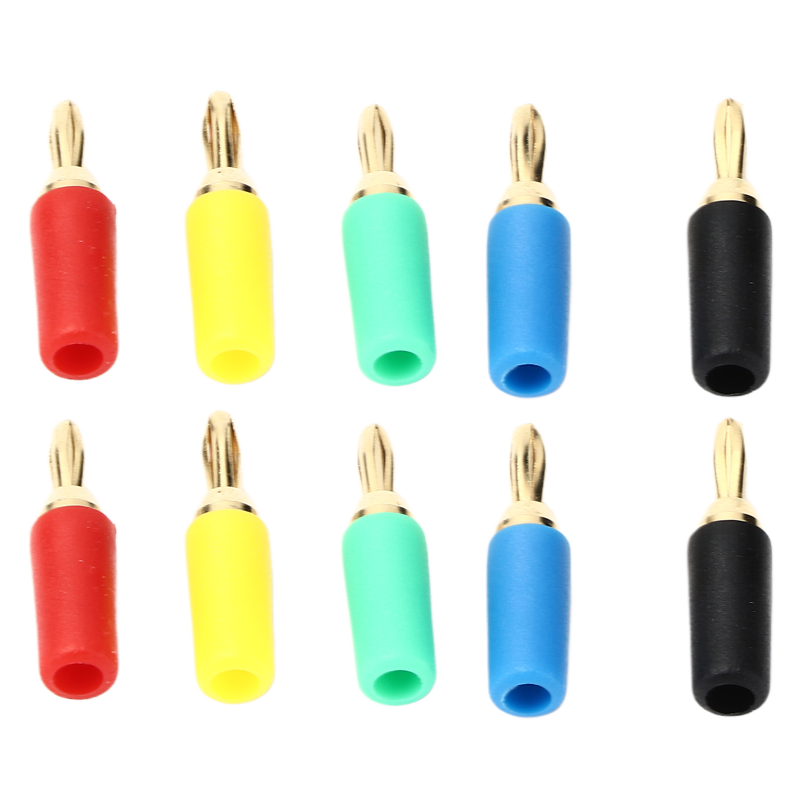 2,5-mm-bananenstecker, Messing, Vergoldet, Löt-bananenstecker-sortiment Für Lautsprecherkabel