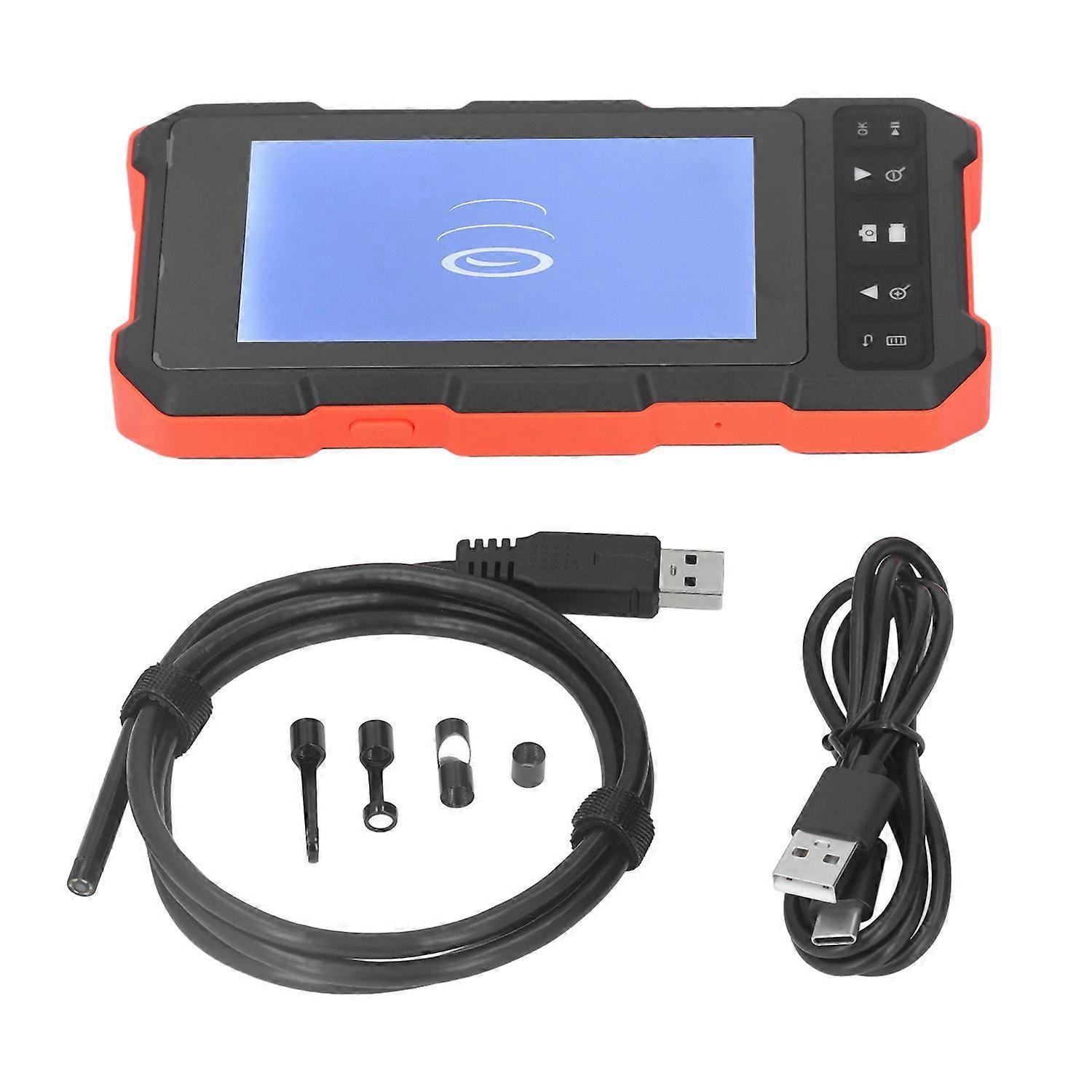 Industrielles Endoskop Mit 4,5-zoll-ips-hd-bildschirm, Digitalem 5,5-mm-objektiv, Led-beleuchtung, Schutzart Ip67, Handgerät