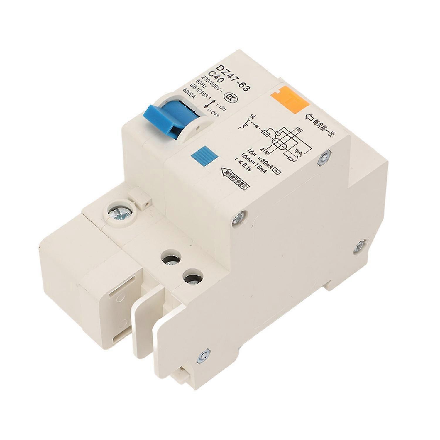 Miniatur-leistungsschalter, Tragbarer Überlastschutzschalter, 40 A, 230 V, 400 V, Din-schienenmontage