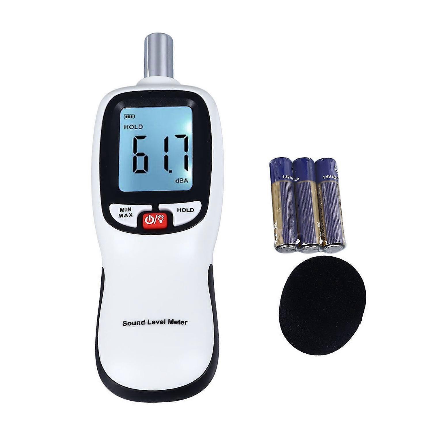 Schallpegelmesser 30 Bis 130 Db, Lcd-hintergrundbeleuchtung, Tragbarer Dezibel-tester