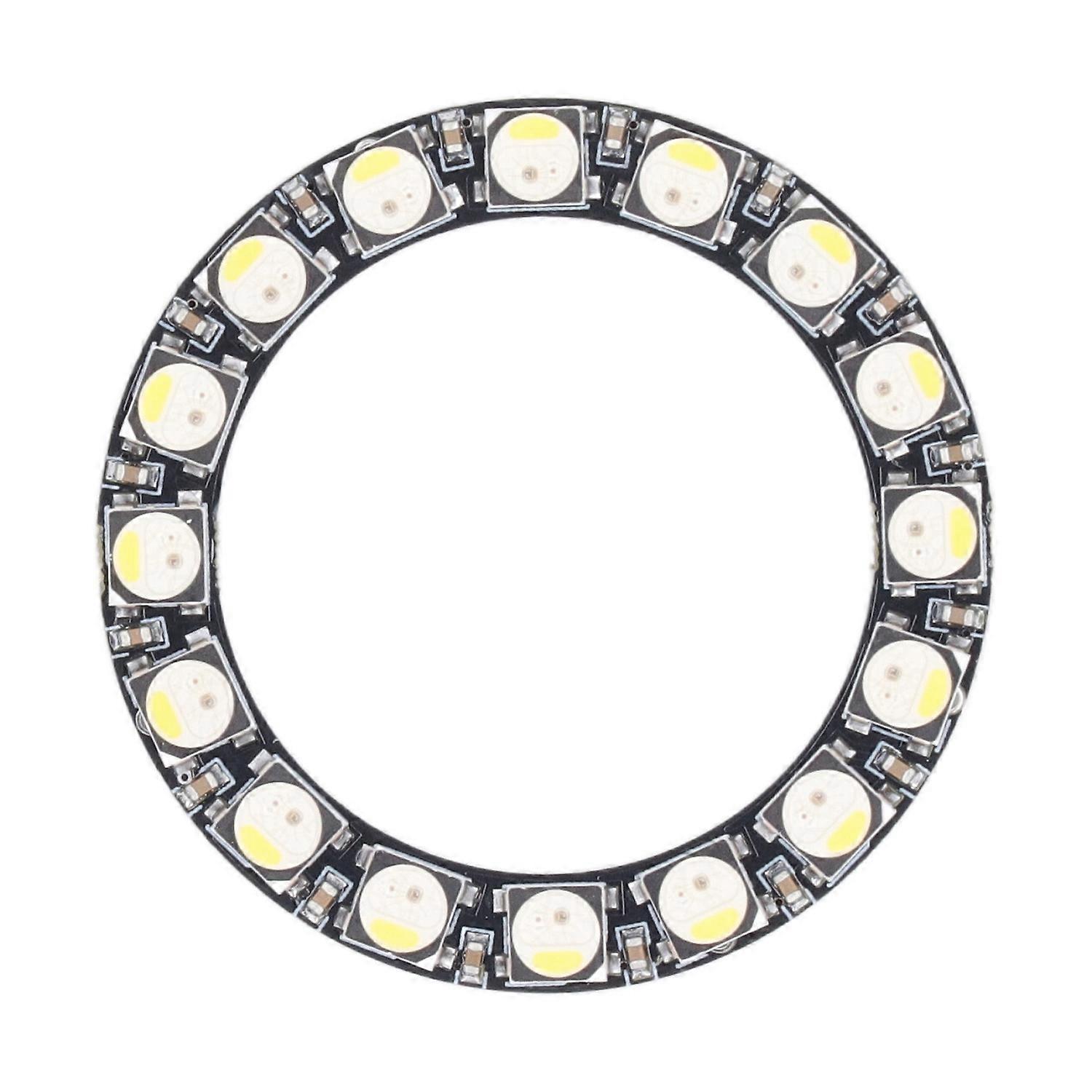 Rgb-led-ringplatine 16 Bit Sk6812 32 Farben Und Fluoreszierendes Weiß Ringlampe Wanduhr Lichttreiber B