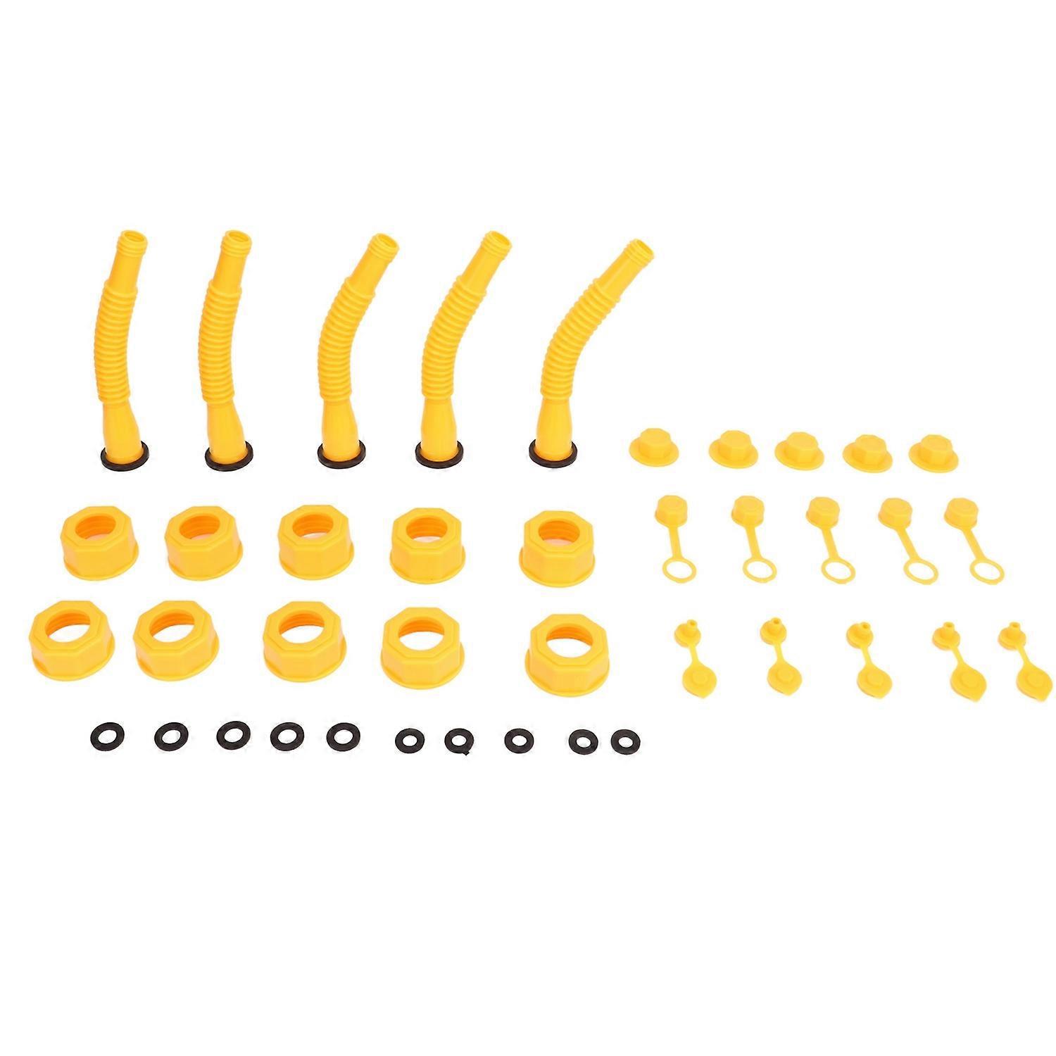 5er-set Ersatzteile Für Benzinkanister-ausgießer, Auslaufsicherer Benzinkanister-ausgießer, Düsen-entlüftungsring-kappensatz Für