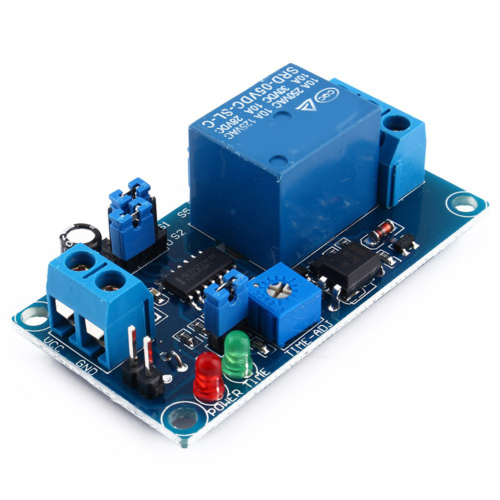 Neu Dc 5v Regulierbare Verzögerung Timer Relais Ritardo Timer Modul Schalter Ein/aus