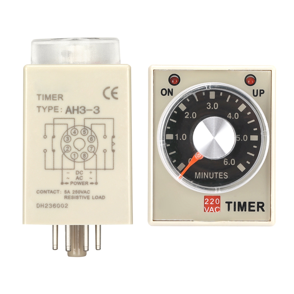 220vac 6 Minuten Einschaltverzögerung Timer Zeitrelais Ah3-3(6m)