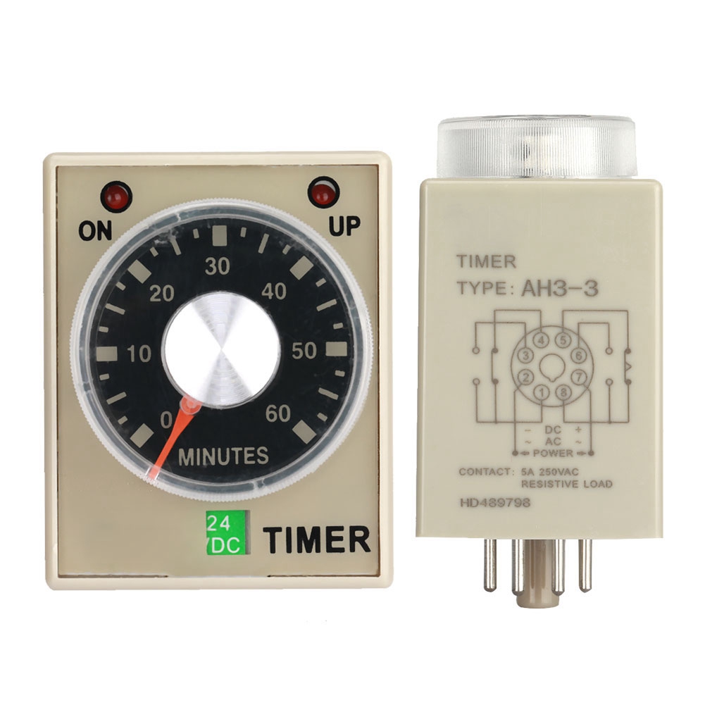 24vdc 60minuten Einschaltverzögerungs-timer-zeitrelais Ah3-3(60m)