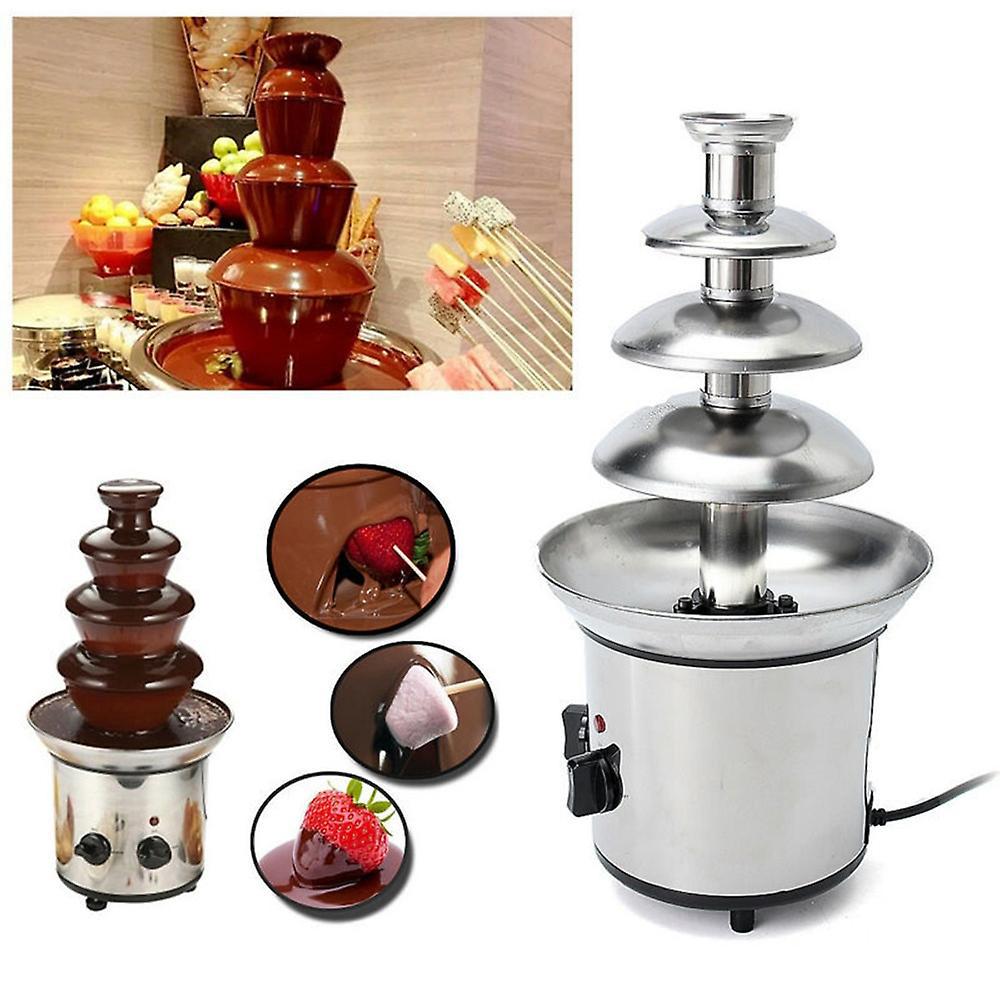 Schokoladenbrunnen, 4-stöckige Elektrische Schmelzmaschine, Fondue-set, Für Schokoladenbonbons, Ranch-dressing, Na