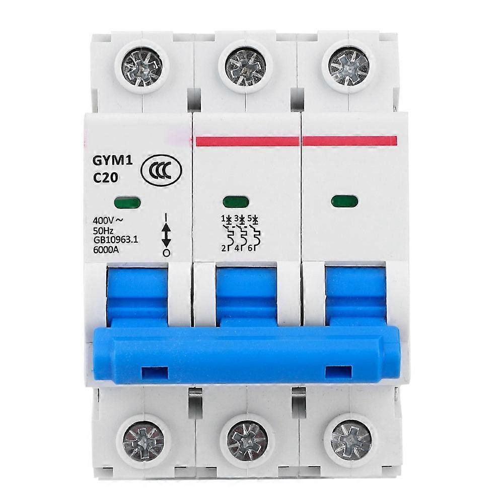 Gym1 Miniatur-leistungsschalter 3p Kleiner Luftschalter Stromkreisschutz 400vac 50/60hz(20a)