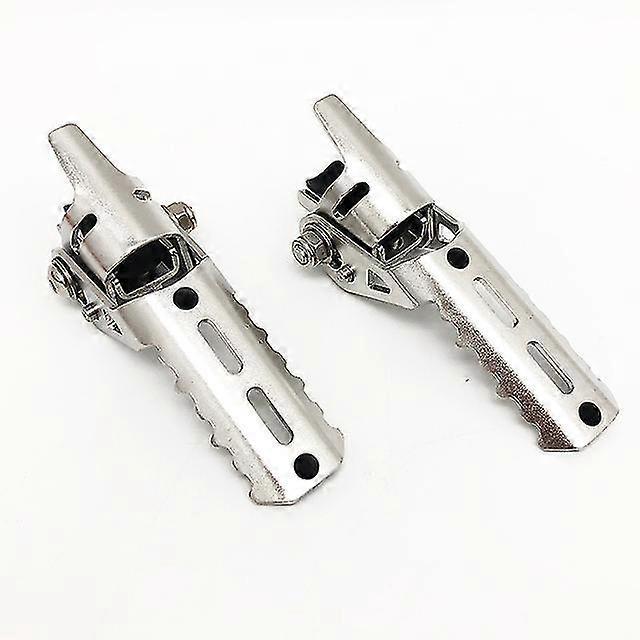 25-mm-highway-fußrasten Vorne, Klappbar, Mit Klemmen Für Bmw R1200gs Lc, R 1200gs Adventure, R1250gs Adventure (2004–2023) – Silber
