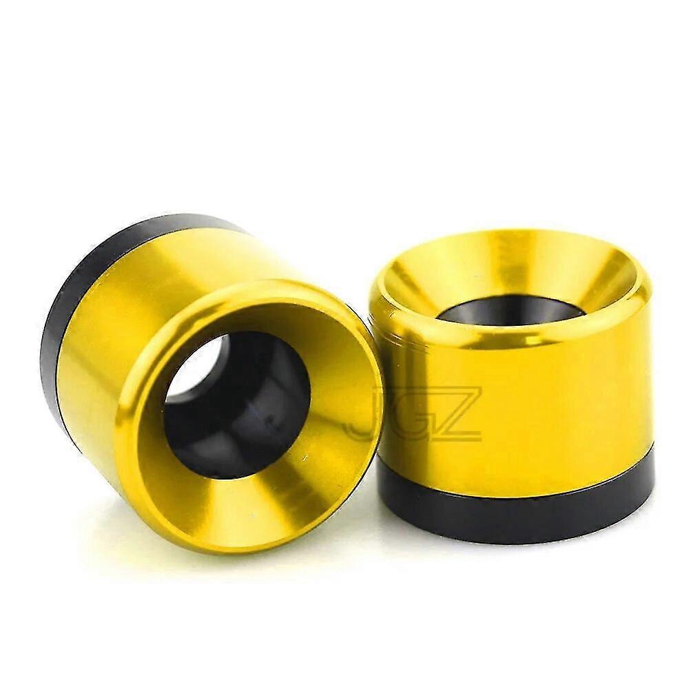 Paar Cnc-gefräste Aluminium-vorderrad-achsen-gabel-sturzpads Für Yamaha Xmax 250 300 2017 2018 – Gold
