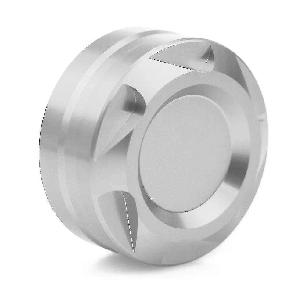 Cnc-gefräster Aluminium-ölbecherdeckel Für Die Hinterradbremse Von Husqvarna Svartpilen 401 250 (2018–2022), Titan, Silberfarben, Ohne Logo.