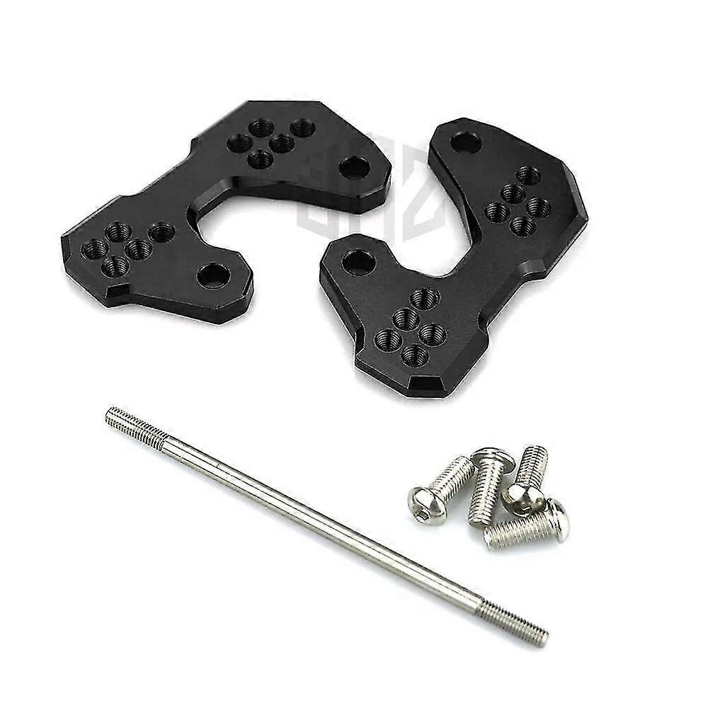 Paar Cnc-gefräste Aluminium-fußrasten Mit Schalthebelhalterung Für Yamaha Yzf R25 Mt25 R3 Abs Mt03 (2015–2018) – Schwarz