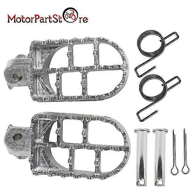Fußrasten Für Yamaha Honda Xr Crf 50 70 80 100 Pw 50 80 Tw200 Yz 80 125 250 Ttr 50e 90e Klx110 Klr650 – Silber
