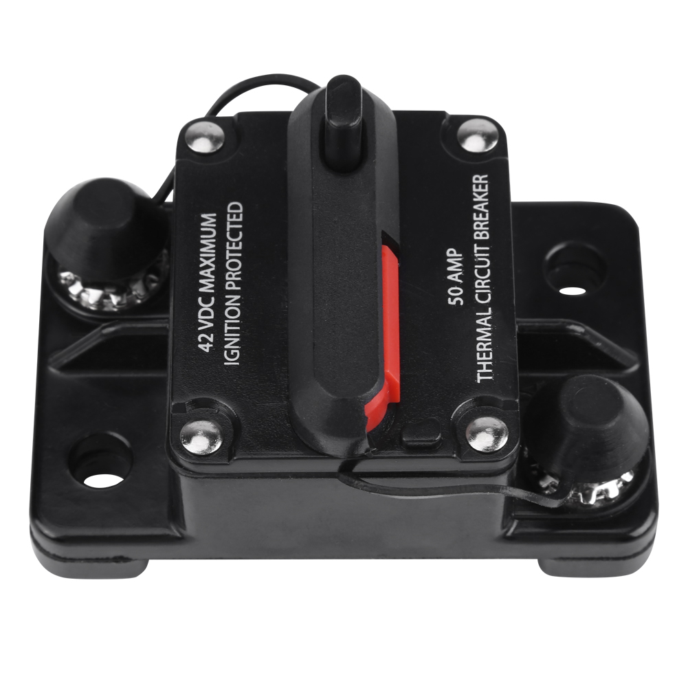Dc12v-42v Autoradio-audio-inline-schutzschalter Mit Manueller Rückstellung (50a)