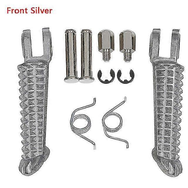 Motorrad-fußrasten Vorne Und Hinten Für Yamaha Yzf R1 (2002–2020), R6 (2003–2020), Yzf R6s, R1m – Silber