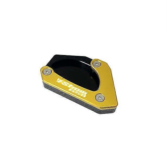 Cnc-gefräste Seitenständer-verlängerungsplatte Für Suzuki V-strom 650 Dl650 (2004–2023, 2022) – Gold – V-strom-logo