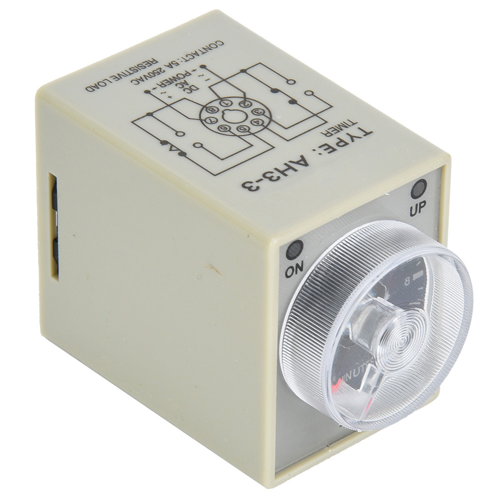 Ah3-3 Zeitrelais, Elektronischer Typ, Einstellbare Auslöseverzögerung, 8 Pins, 10 Min. (110 V)