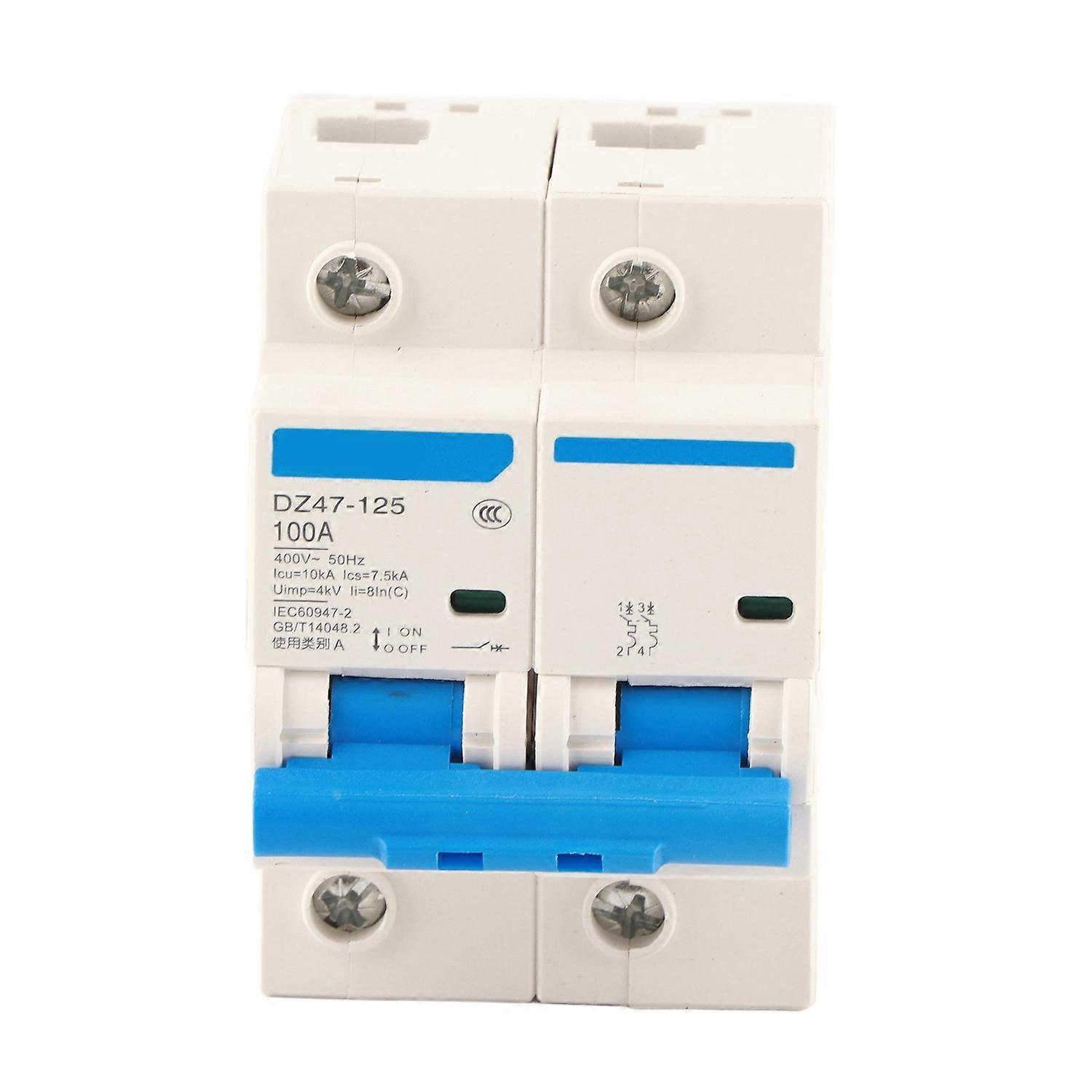 400v 80/100/125a Fehlerstromschutzschalter Dz47‑125 2p‐miniatur-leistungsschalter (100a)