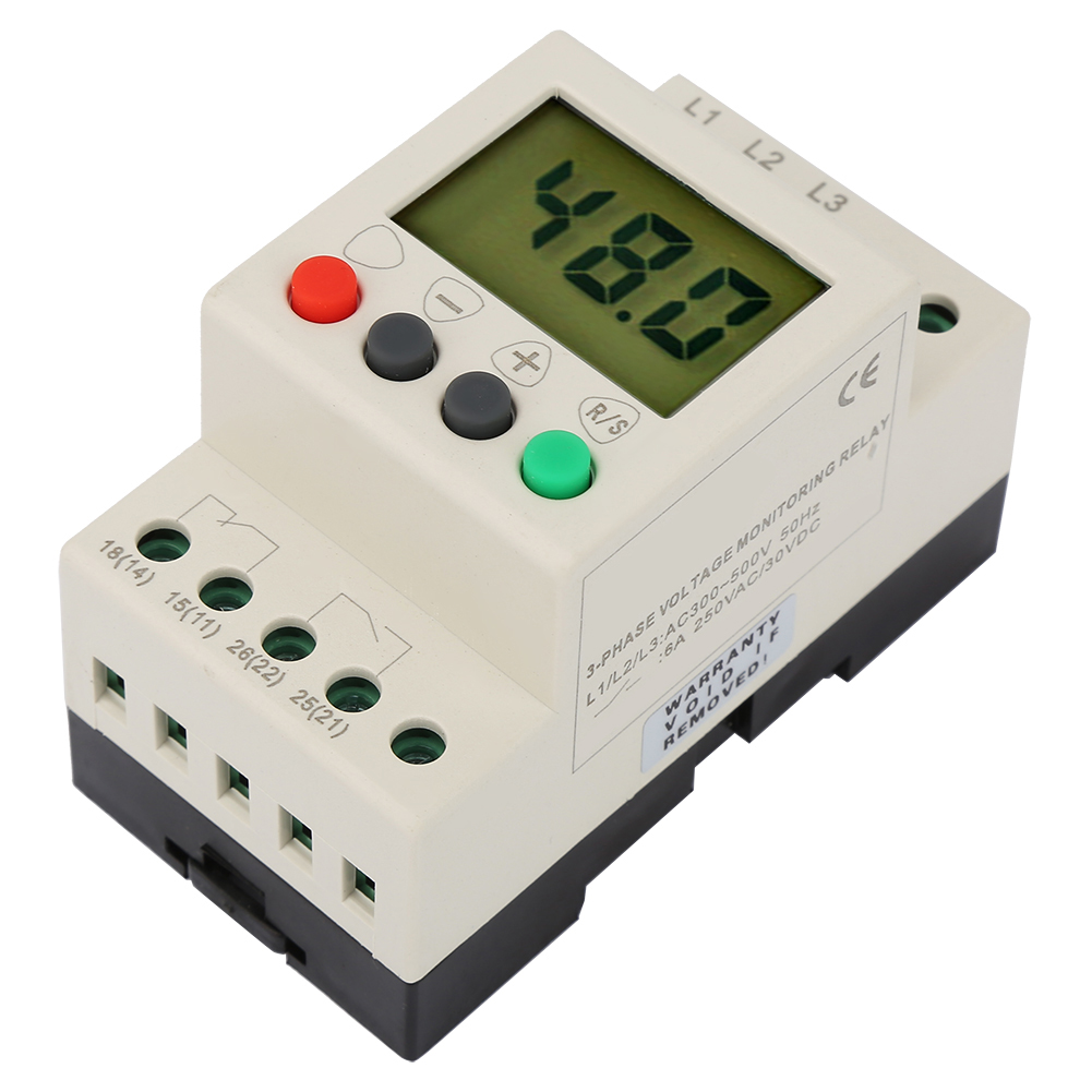 380 V Wechselstrom, 50 Hz, 3-phasen-sequenzrelais-spannungsschutzrelais Mit Digitalanzeige