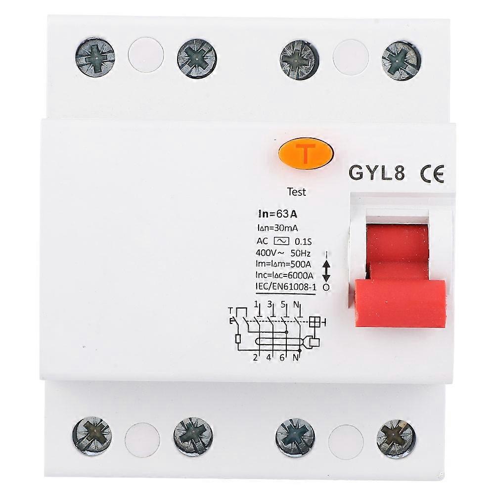 Gyl8 4p 400vac Rccb Fehlerstromschutzschalter (63a)