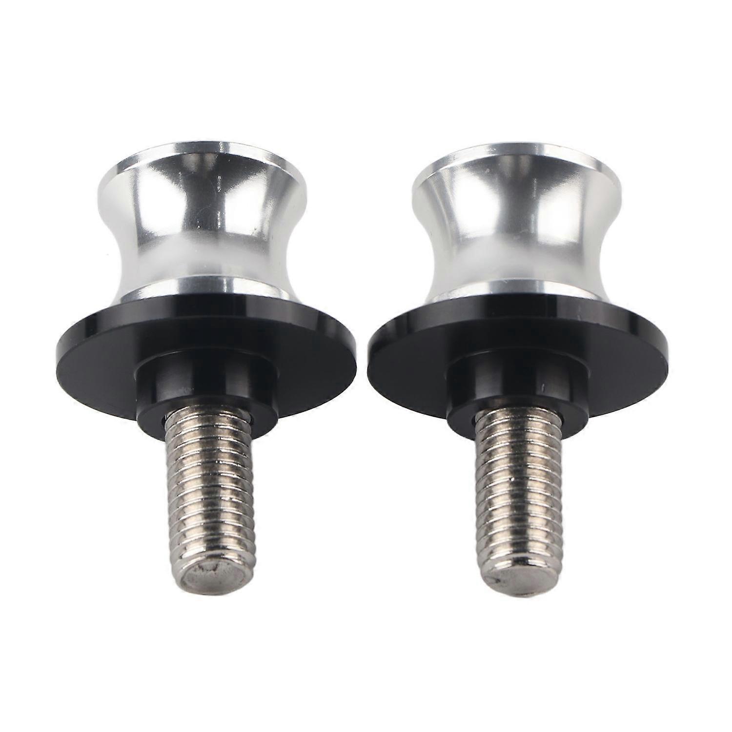 10 Mm Motorrad-cnc-hinterradständer-schwingarm-spulengleiter, Silber