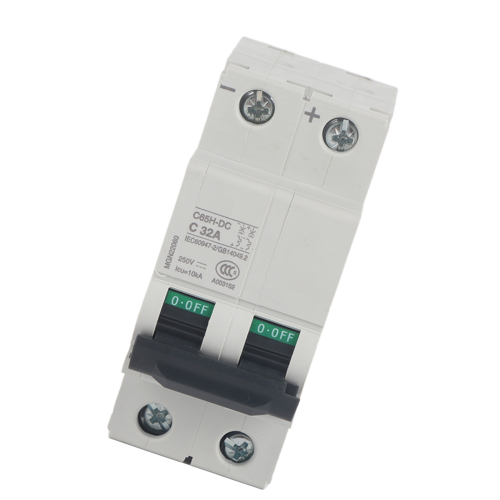 Elektrischer Miniatur-leistungsschalter C65h-dc 2p 250v Luftschalter (32a)