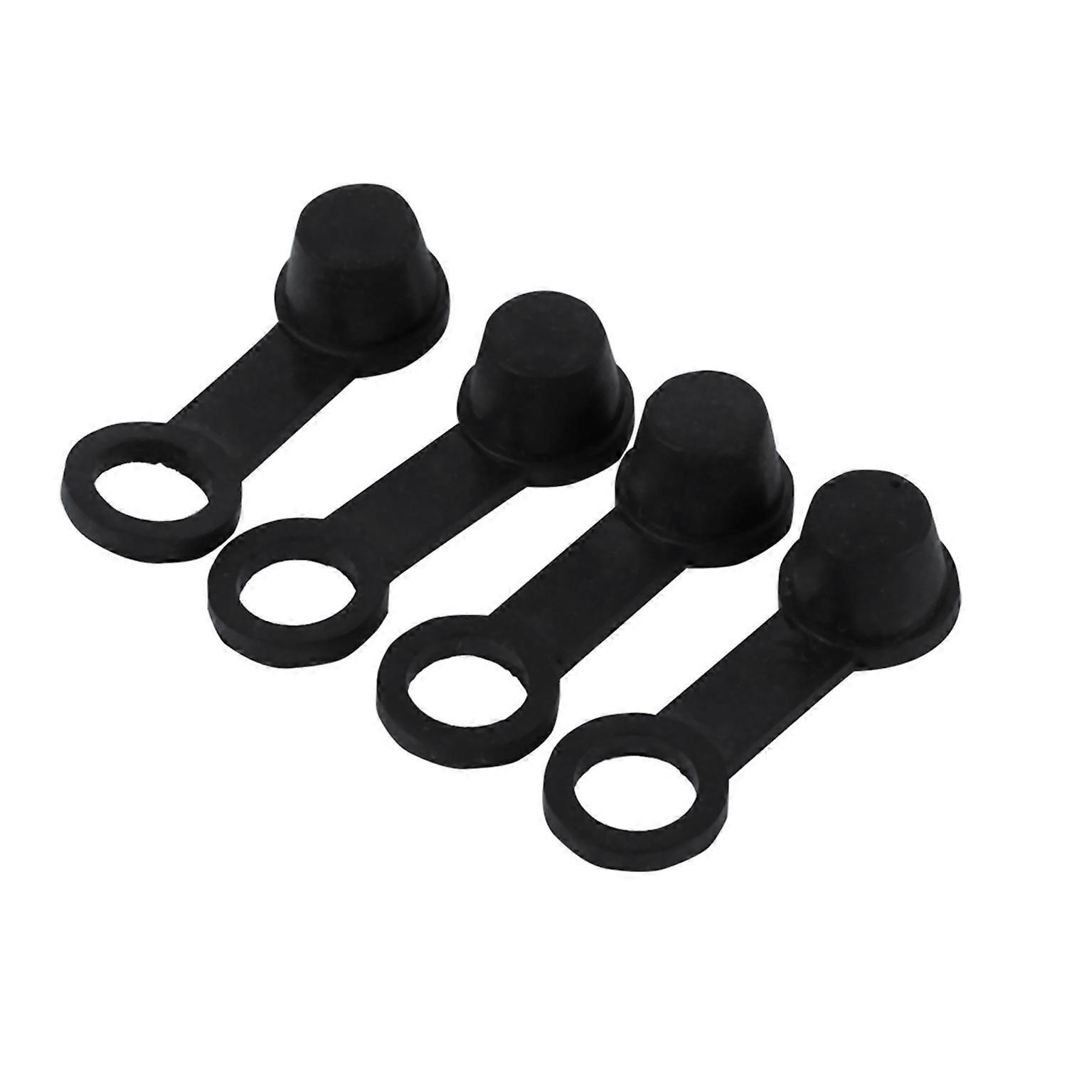 4x Schwarze Gummi-entlüftungsnippel-fettkappen-staubschutzkappen 8mm Motorrad