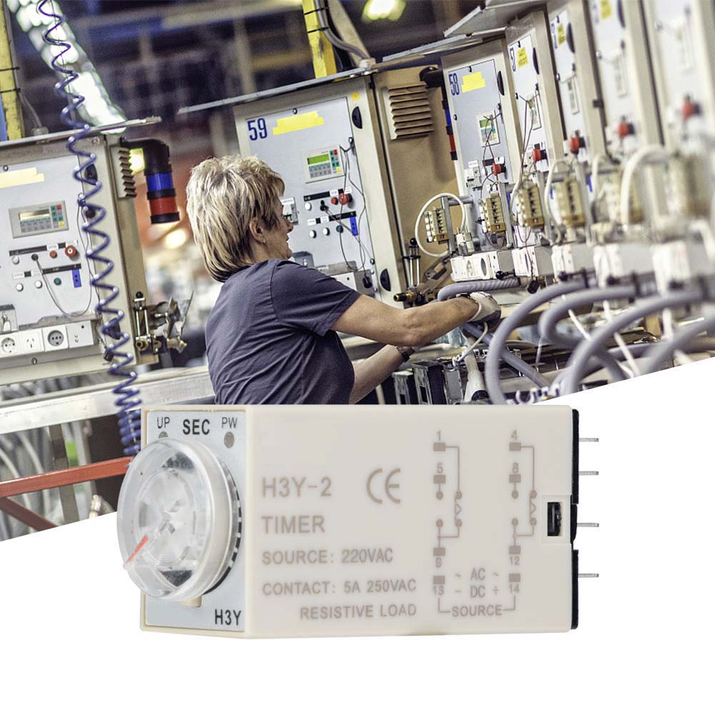 H3y-2 Einschaltzeitrelais Zeigersteuerung Verzögerungstimer 8-polig 5a Ac220v (1s)