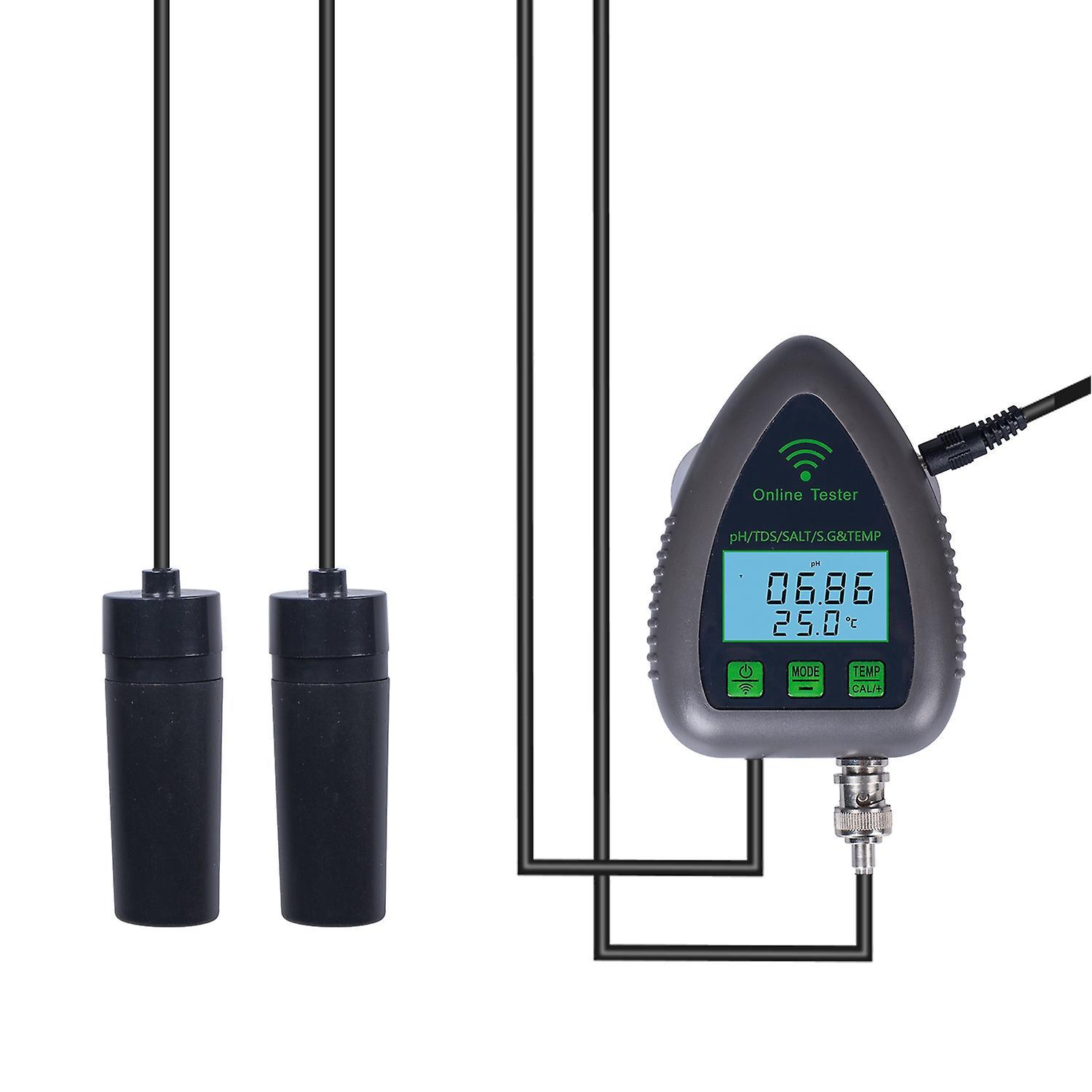 9951w Bluetooth Wifi Digitaler Wasserqualitätstester Mini 5 In 1 Wasseranalysator Ph / Tds / Salz / Sg /